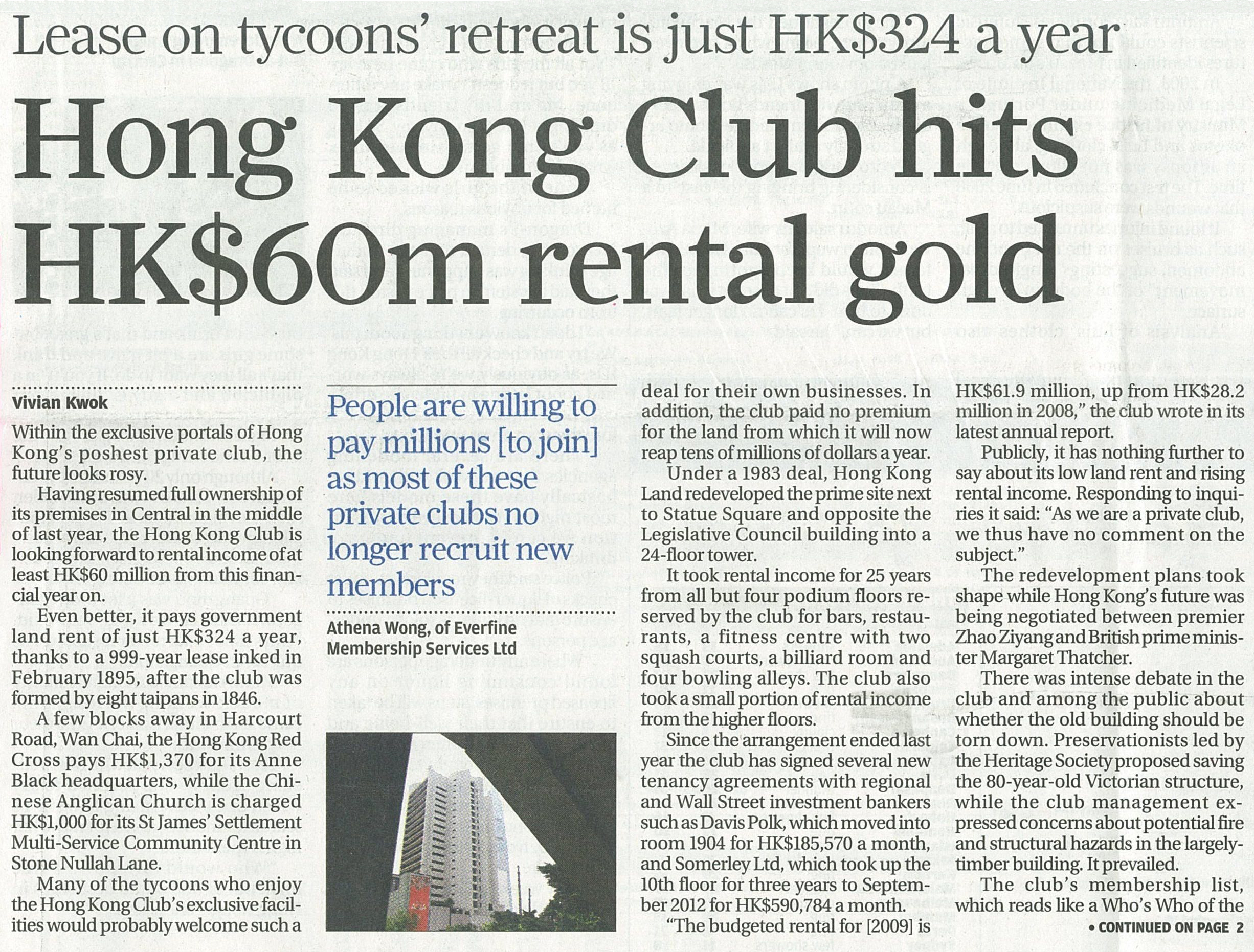 South China Morning Post     2010